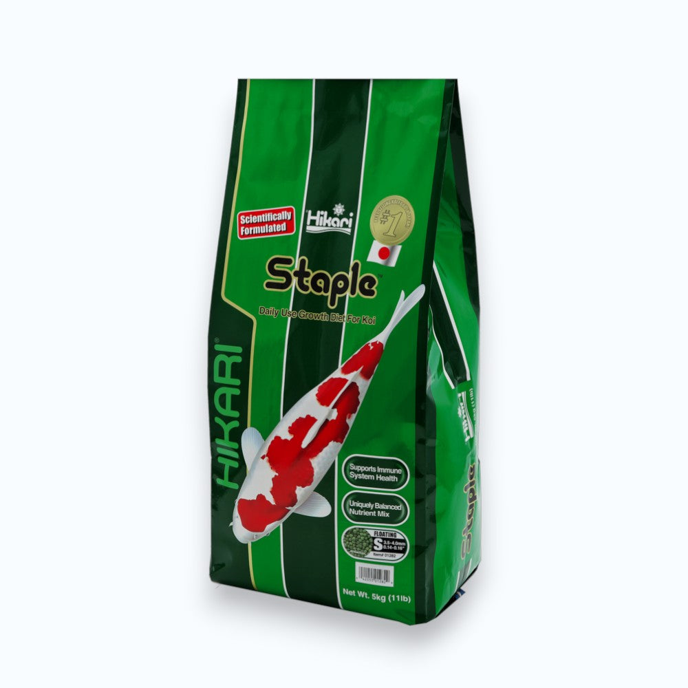 HIKARI STAPLE MINI 5 KG - Sac de nourriture en granulés flottants pour koi et poissons de bassin