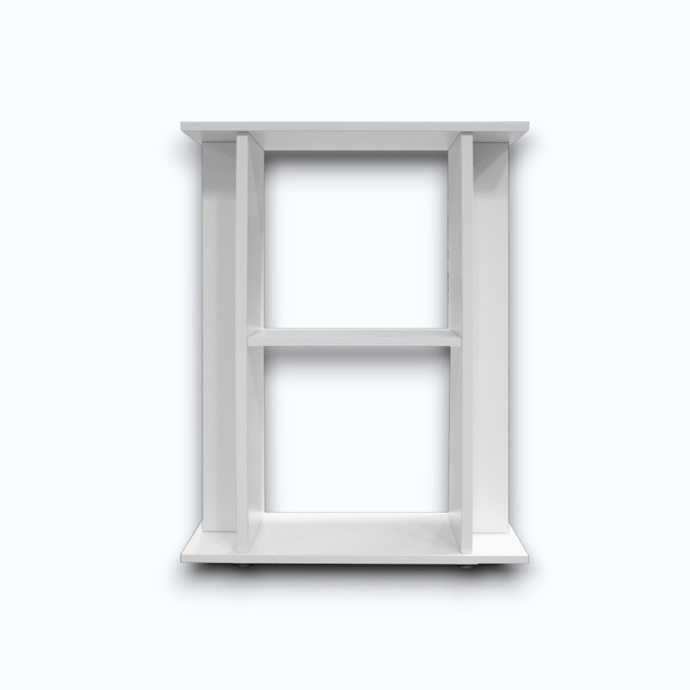 Meuble aquarium SuperFish Start blanc — vue de face