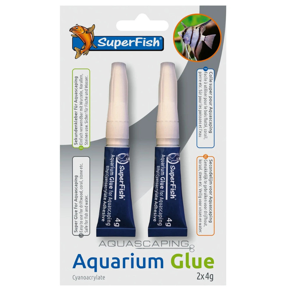colle puissante pour décorations aquarium