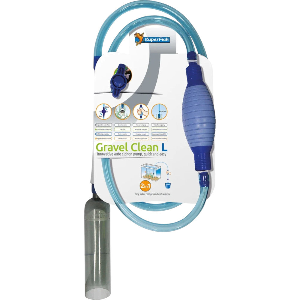 Siphon de nettoyage pour aquarium