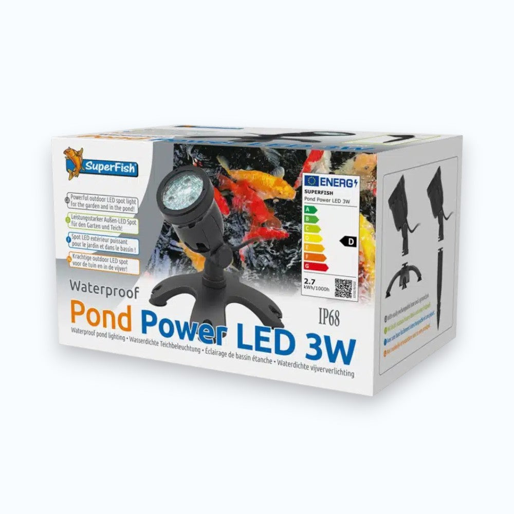 Superfish Pond Power LED 3W – spot LED submersible pour bassin à koïs