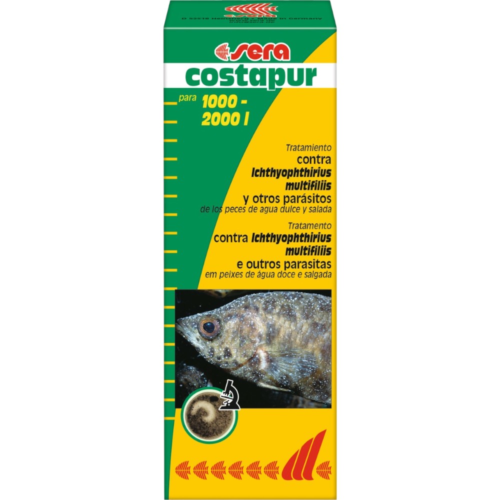 Conditionneur d’eau contre parasites de la peau unicellulaires