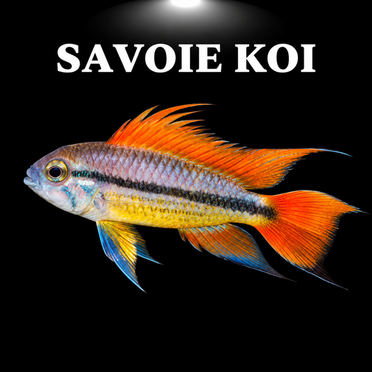Apistogramma cacatuoides orange mâle 3-5cm nageoires dorsales crête spectaculaires