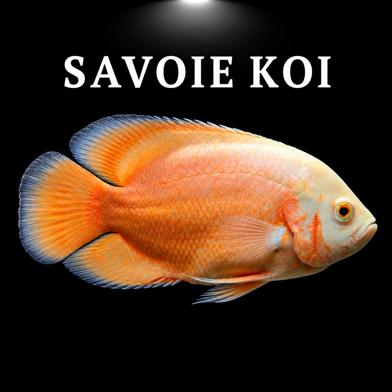 Astronotus ocellatus red albino 5-7cm robe blanche rouge orange yeux rouges
