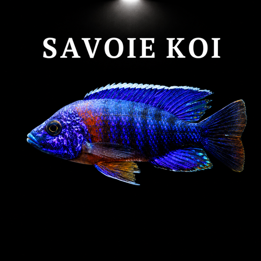 Aulonocara hansbaenchi Red Flash 7-8 cm – Cichlidé Peacock du lac Malawi, robe rouge orangé avec reflets bleus métalliques