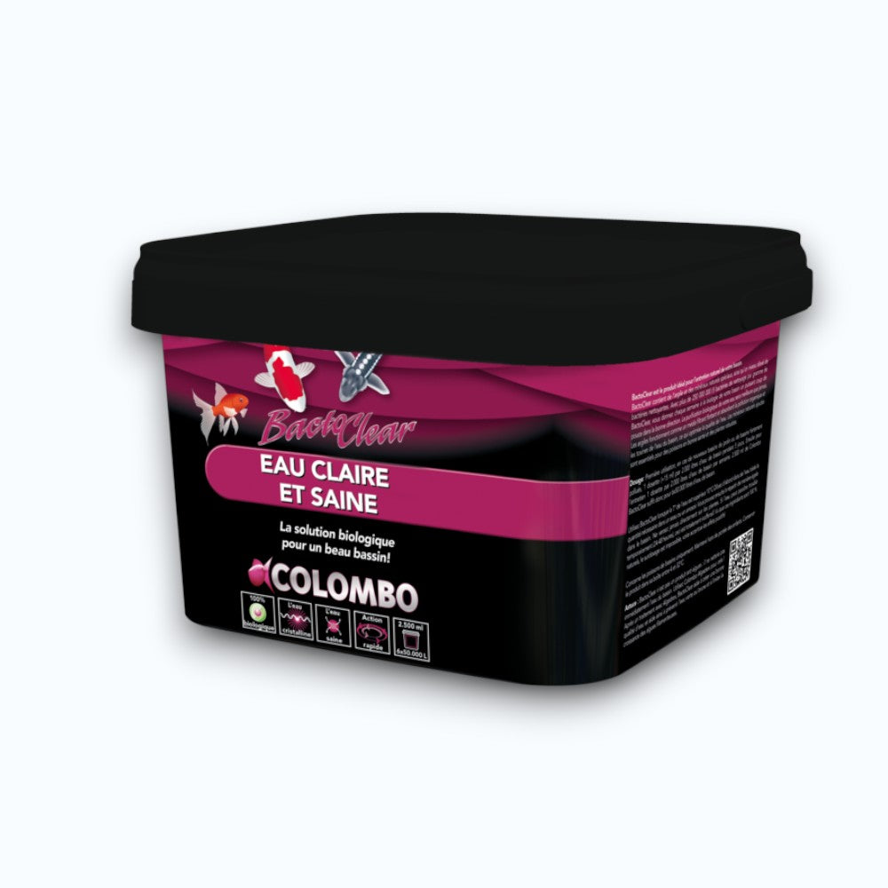 Colombo Bactoclear 2500ml - Traitement anti eau verte pour bassin jusqu'à 50.000 litres