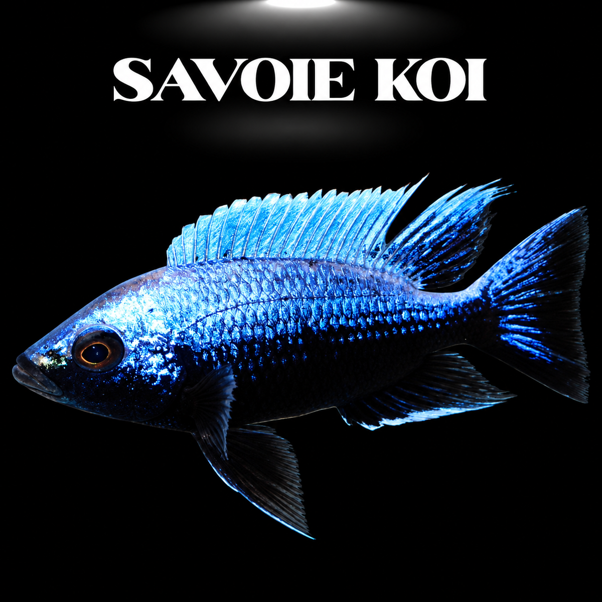 Copadichromis mloto Ivory 7-9 cm — cichlide blanc ivoire nacré du Lac Malawi, variété rare, spécimen sélectionné | Savoie Koi