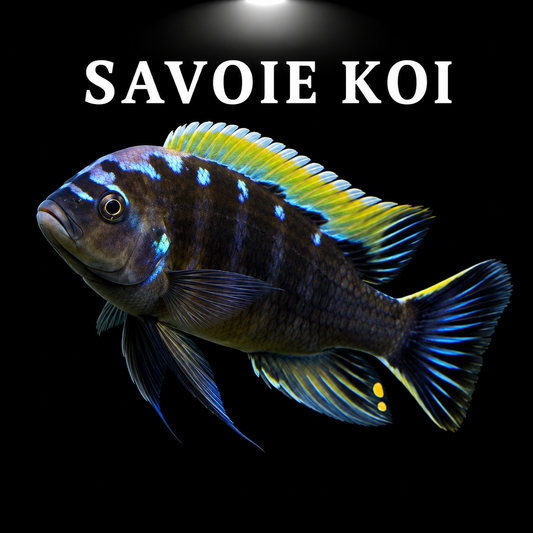 Cynotilapia aurifrons Mphanga Rocks 4-6 cm – Mbuna bleu à front doré du lac Malawi, variété géographique premium