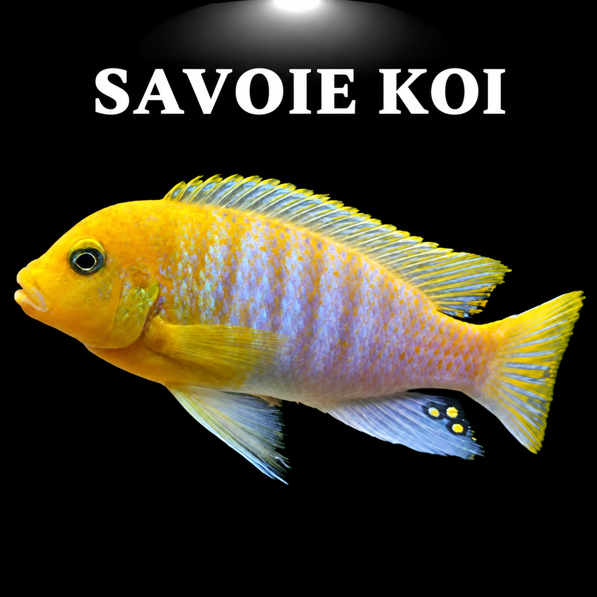 Maylandia hajomaylandi Chizumulu 6-8 cm – Mbuna bleu à barres sombres de Chizumulu Island, lac Malawi, variété géographique rare