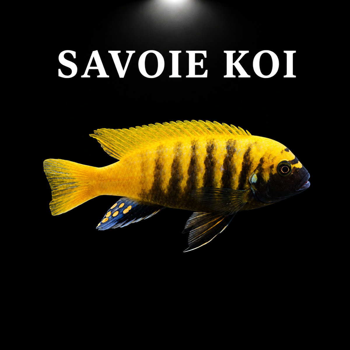 Maylandia zebra gold kawanga cichlidé africain lac Malawi robe jaune-or 4-6 cm"
