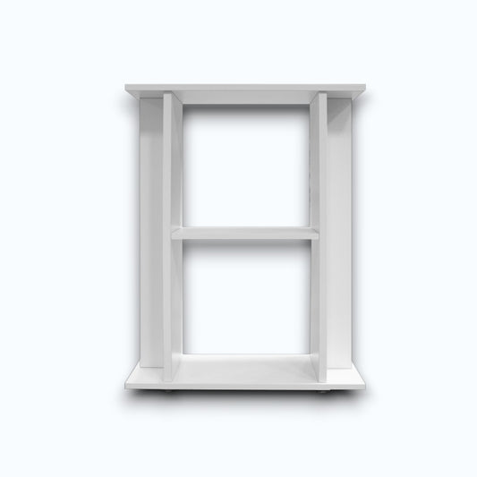 Meuble aquarium SuperFish Start blanc — vue de face