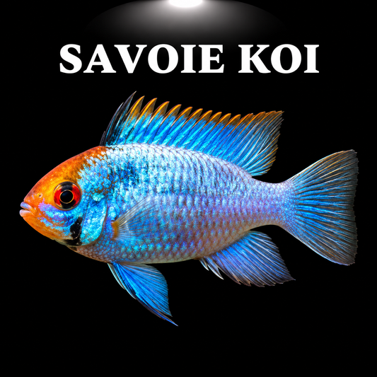 Mikrogeophagus ramirezi bleu 3-5cm cichlidé nain bleu électrique intense