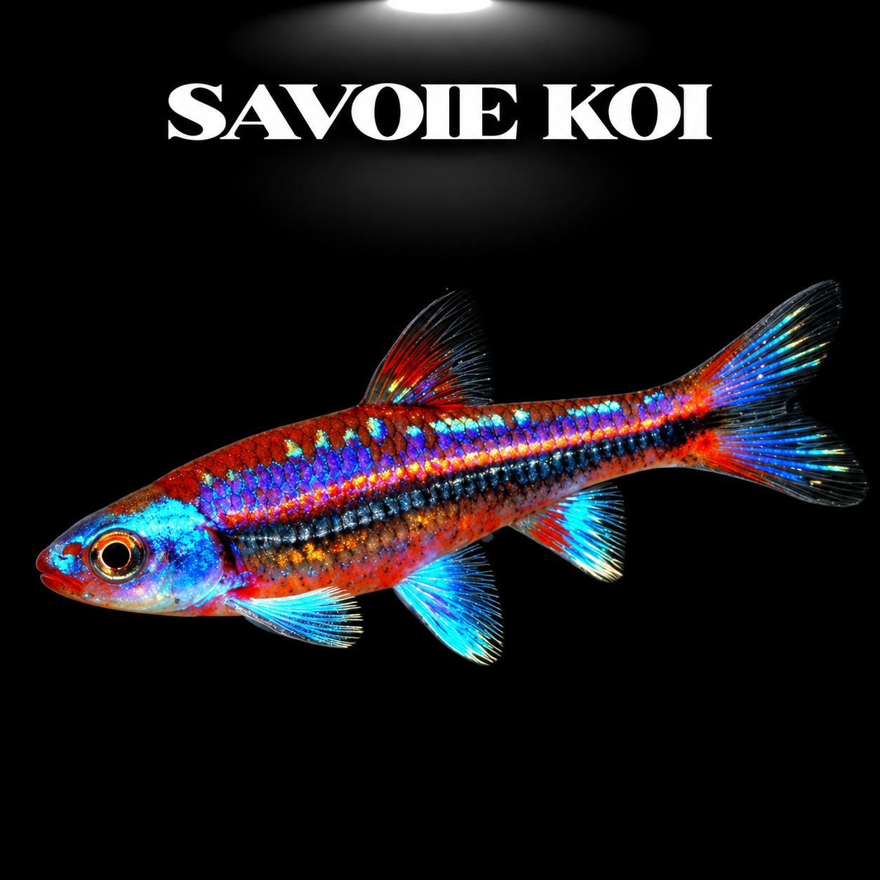 Notropis chrosomus (Vairon arc-en-ciel) reflets iridescents multicolores eau froide aquarium