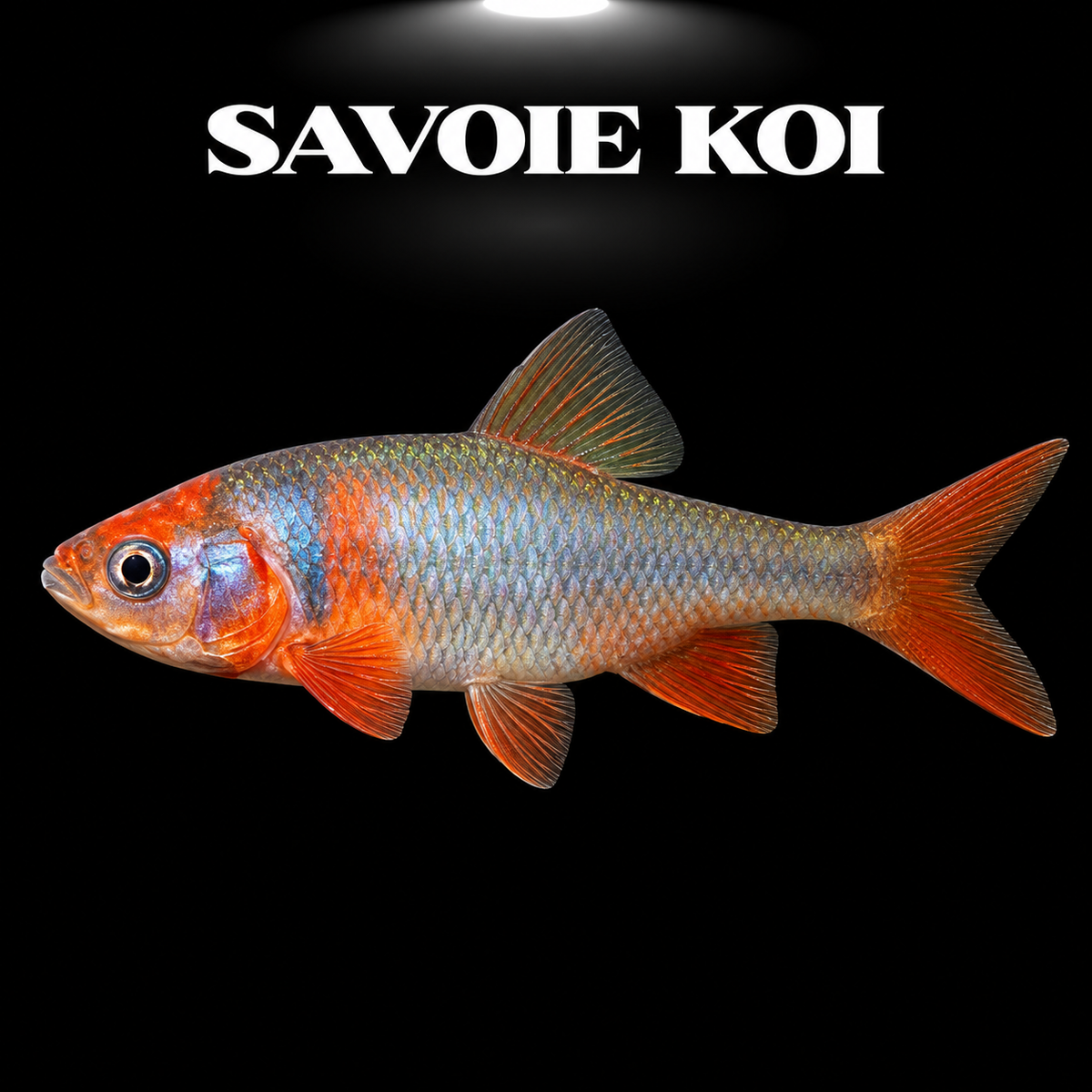 Notropis lutrensis (Vairon rouge) mâle coloration rouge-orangé intense eau froide aquarium bassin