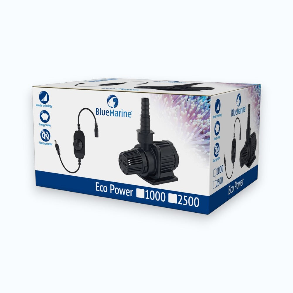 Pompe de circulation Blue Marine Eco Power 1000 L/h, compacte et silencieuse, pour aquarium eau douce et marin 50-150 litres