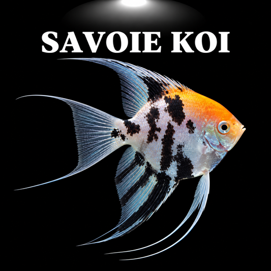 Pterophyllum scalare koi scalaire motifs orange noir blanc koi