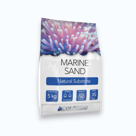 Sac Colombo Marine Sand XS 5 kg – Substrat naturel marin grain très fin, pH stable, idéal coraux et espèces fouisseuses, aquarium récifal