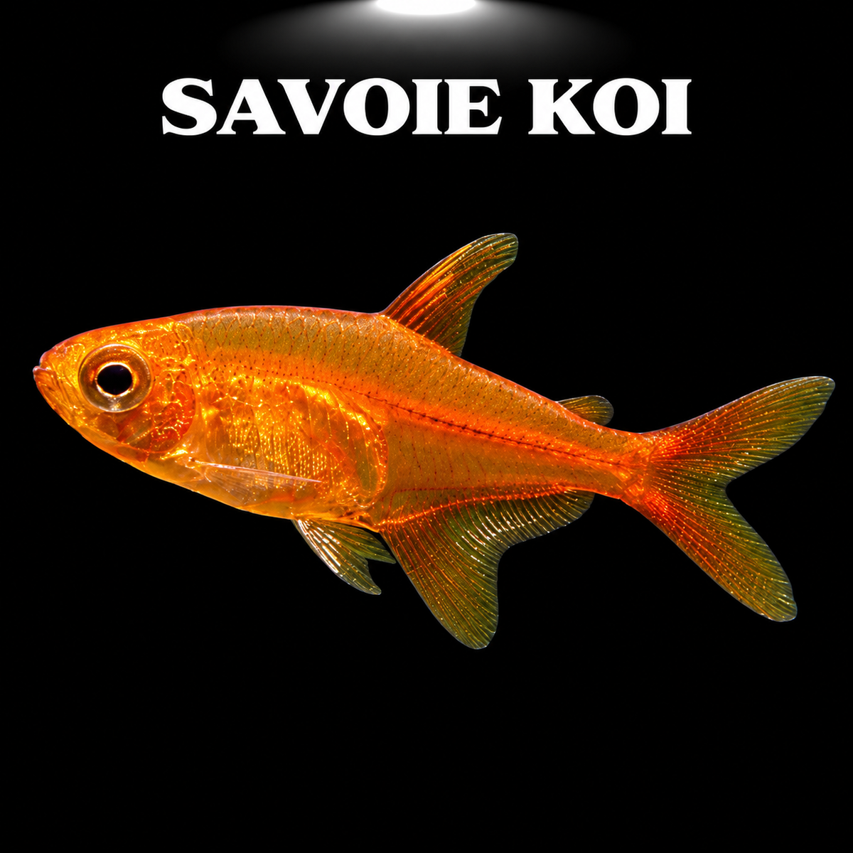 Hyphessobrycon amandae (Tétra braise) rouge orangé flamboyant, micro-poisson d'aquarium de 1,5-2 cm
