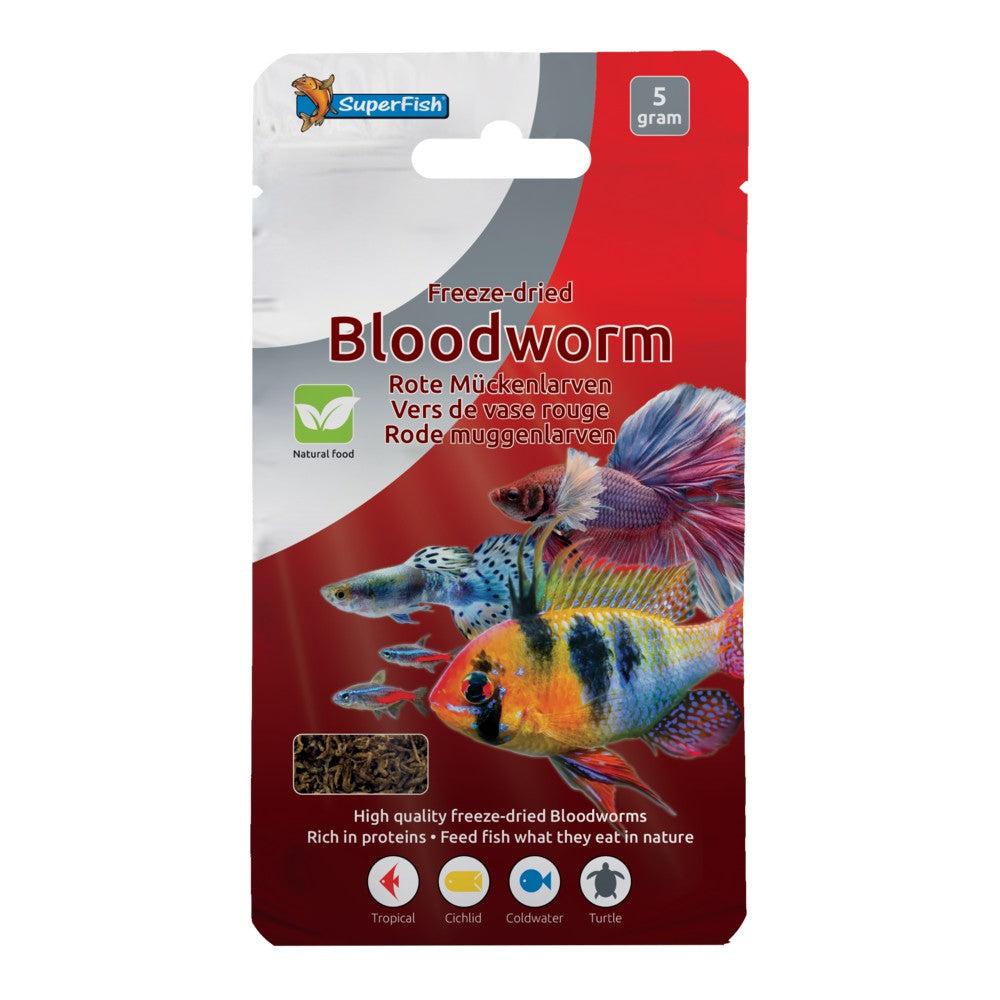 Vers de vase lyophilisés SF 5g nourriture premium poissons aquarium
