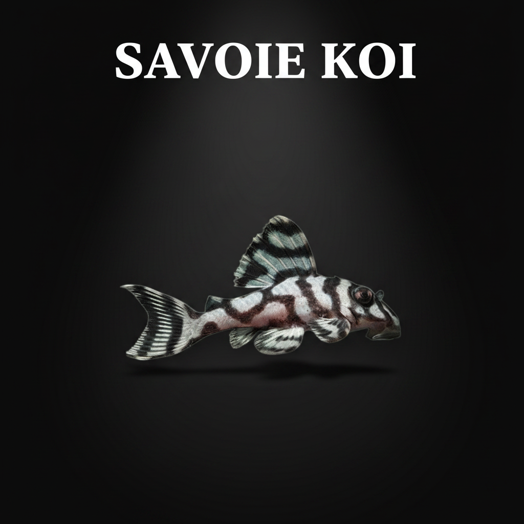 Hypancistrus L236 pleco zèbre nain 4-5 cm – pleco rayures noires blanches nano aquarium, Savoie Koi