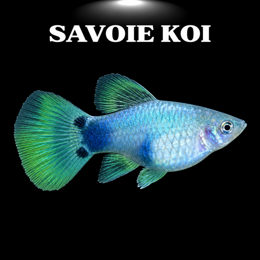 Xiphophorus maculatus platy coloré en aquarium d’eau douce

